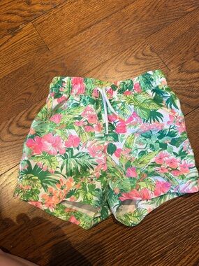 Janie and Jack Tropical Floral Bathing Suit Shorts